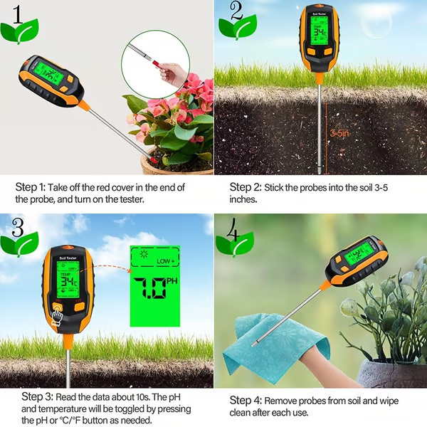 🔥Hot Sale 49% OFF🌱4-in-1 Soil Moisture Meter Digital