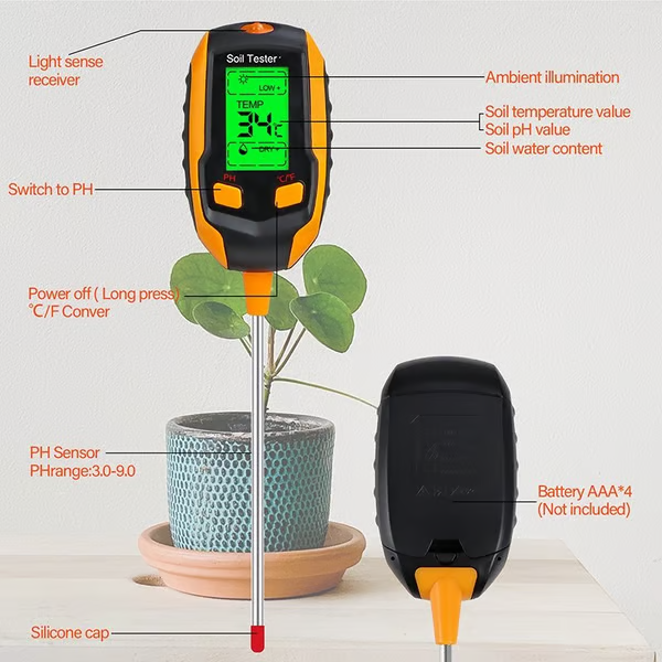 🔥Hot Sale 49% OFF🌱4-in-1 Soil Moisture Meter Digital