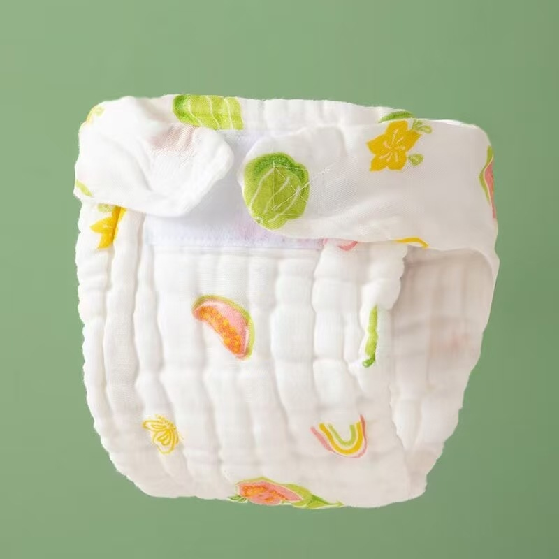 Baby Reusable Diapers - Waterproof & Leakproof Diapers for 0-2 year old Babies - (Size is Adjustable)